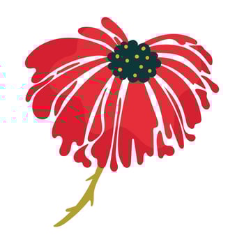A floral design icon download vector