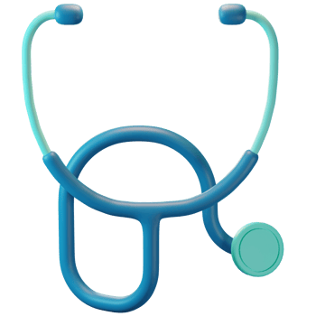 3D Icon Illustration, Healthcare, Stethoscope, For web, app, infographic png