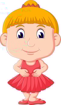 Featuring a Little Ballerina vector