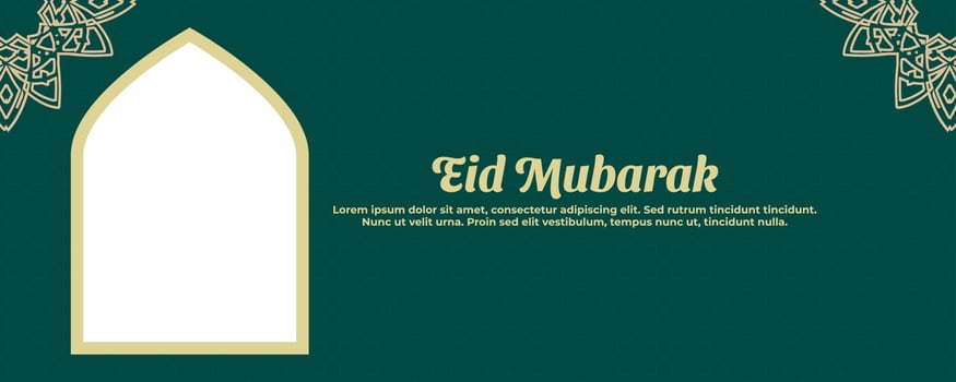Muslim festival eid mubarak background vector
