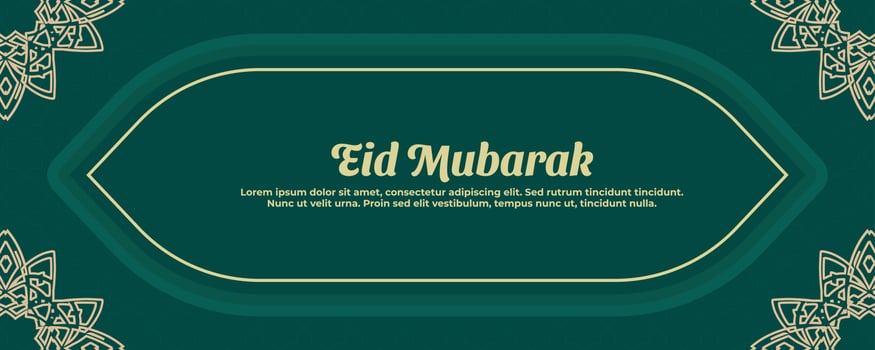 Muslim festival eid mubarak background vector