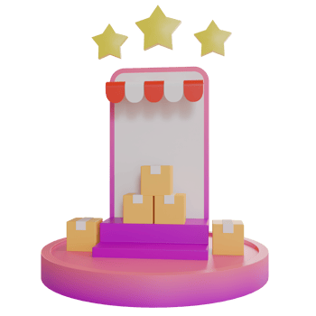 3D Illustration object icon shop market png