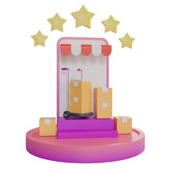 3D Illustration object icon shop market png
