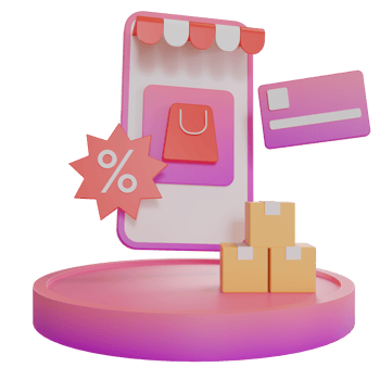 3D Illustration object icon discount shop png