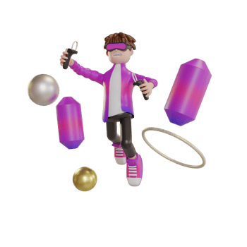 3D Illustration Object Character Metaverse png