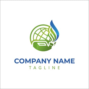 logo concept for world oil business vector