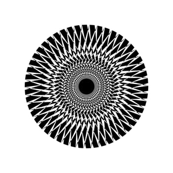 Radial geometric pattern vector image eps10