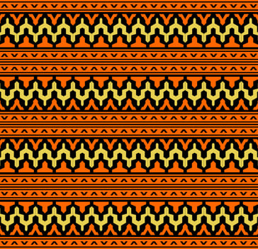 Geometric abstract pattern. Seamless vector background. Bright color and black background. Islamic modern pattern