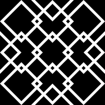 black white floral geometric fabric pattern vector