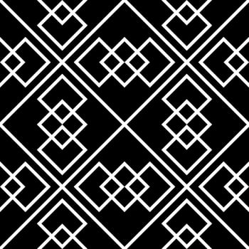 black white asian floral ethnic geometric vector