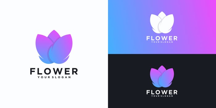 flower logo inspiration,for business vector