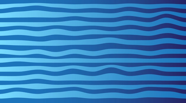 Wavy lines hand drawn pattern. Abstract geometric background design. Vector light blue and dark blue pattern