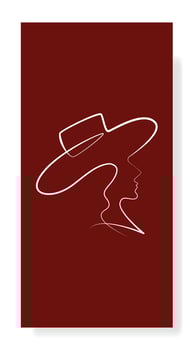 Abstract Design of Female Face Character with Beautiful, Beautiful and Charming Line Art Style. vector