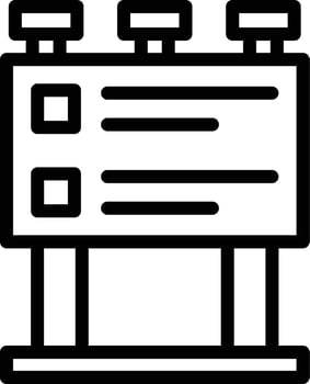 Billboard Vector Icon Design Illustration