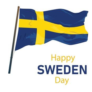 National Sweden Day. vector