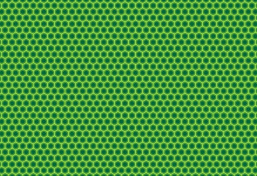 Background of green honeycombs vector