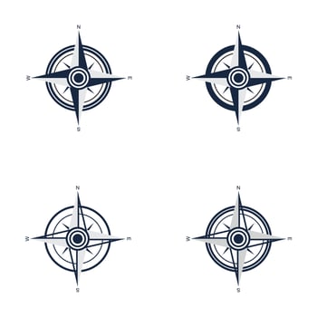 Compass Logo Template vector icon illustration design