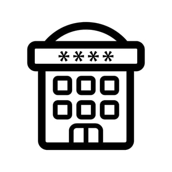Hotel icon template vector