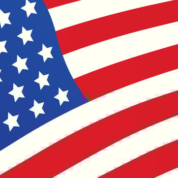 Vector american flag cover design template for independence day banner, sale