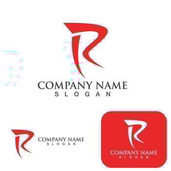 R Letter vector illustration icon