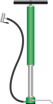 Air pump png illustration isolated on white background
