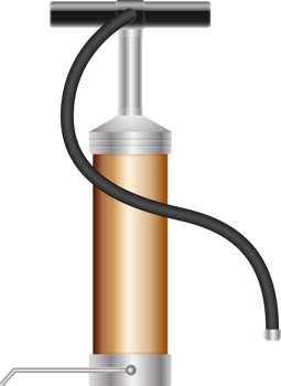 Air pump png illustration isolated on white background