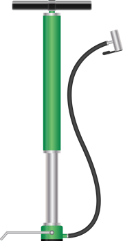Air pump png illustration isolated on white background