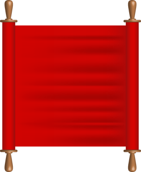 Ancient silk scroll png illustration