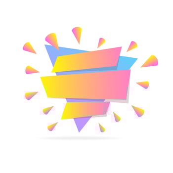 Banner template 80's-90's styles vector