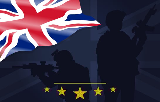 United Kingdom Armed Forces Day Background vector