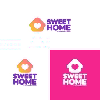 Home logo set vector