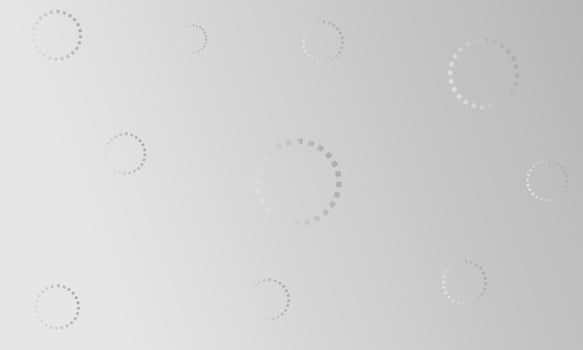 gray gradient background with dotted circle elements. blank design for banner vector