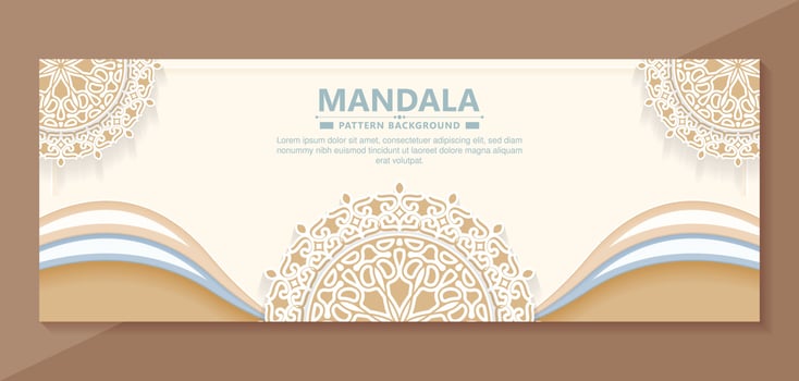 Soft decorative mandala style background vector