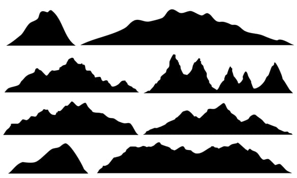 mountain silhouette vector