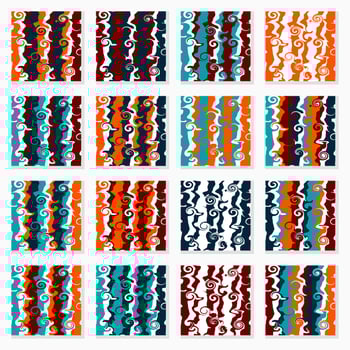 Abstract background with waves and swirl pattern. white, brown, orange and blue. suitable for background, textile, wallpaper and decoration vector