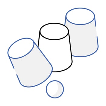 Premium isometric icon of cup magic vector