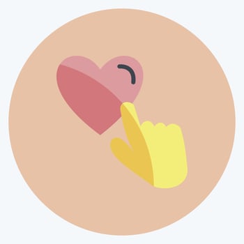 Icon Like. suitable for Feedback symbol. Flat Style. simple design editable. design template vector. simple symbol illustration vector