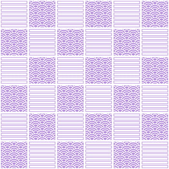 purple japanese style wave pattern seamless background vector