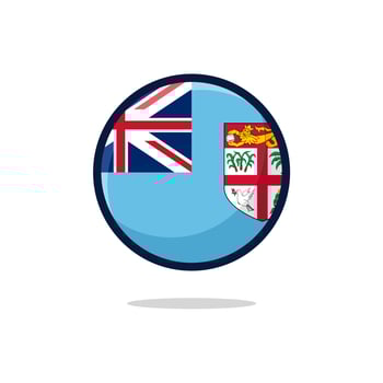 Fiji Flag Icon vector