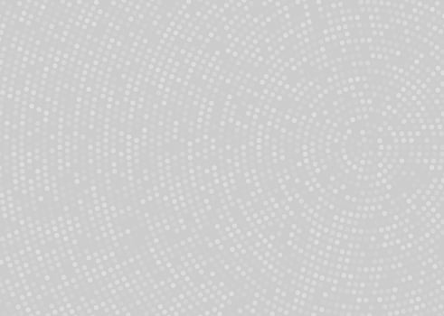 Light grey abstract doted Background with radial halftone effect vector