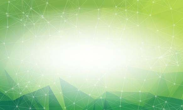 Green low poly background. Polygonal design pattern. Bright mosaic modern geometric design, Creative Design Templates. Connected lines with dots. vector