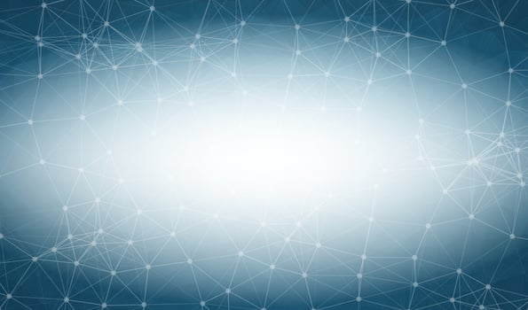 Geometric Dark Blue Polygonal background molecule and communication. Connected lines with dots. Minimalism background. Concept of the science, chemistry, biology, medicine, technology. vector