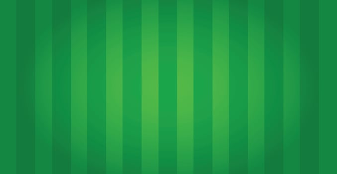 Realistic green soccer field with vertical lines - Vector