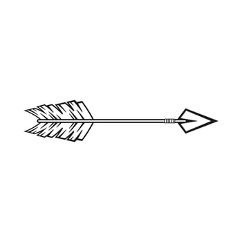 tribal arrow graphic design vector