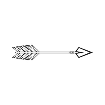 tribal arrow graphic design vector