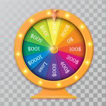 wheel of fortune 3d object vector