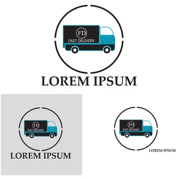 Fast delivery truck icon vector illustration