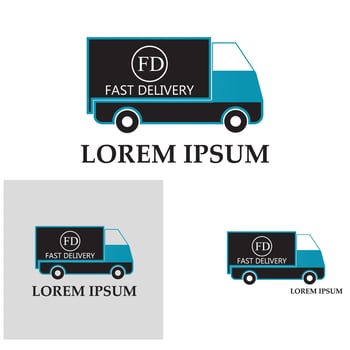 Fast delivery truck icon vector illustration