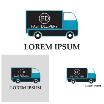 Fast delivery truck icon vector illustration
