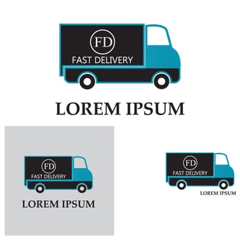 Fast delivery truck icon vector illustration